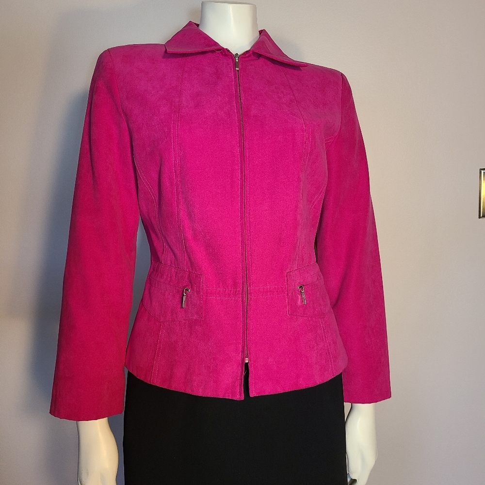 Women's pink suit jacket